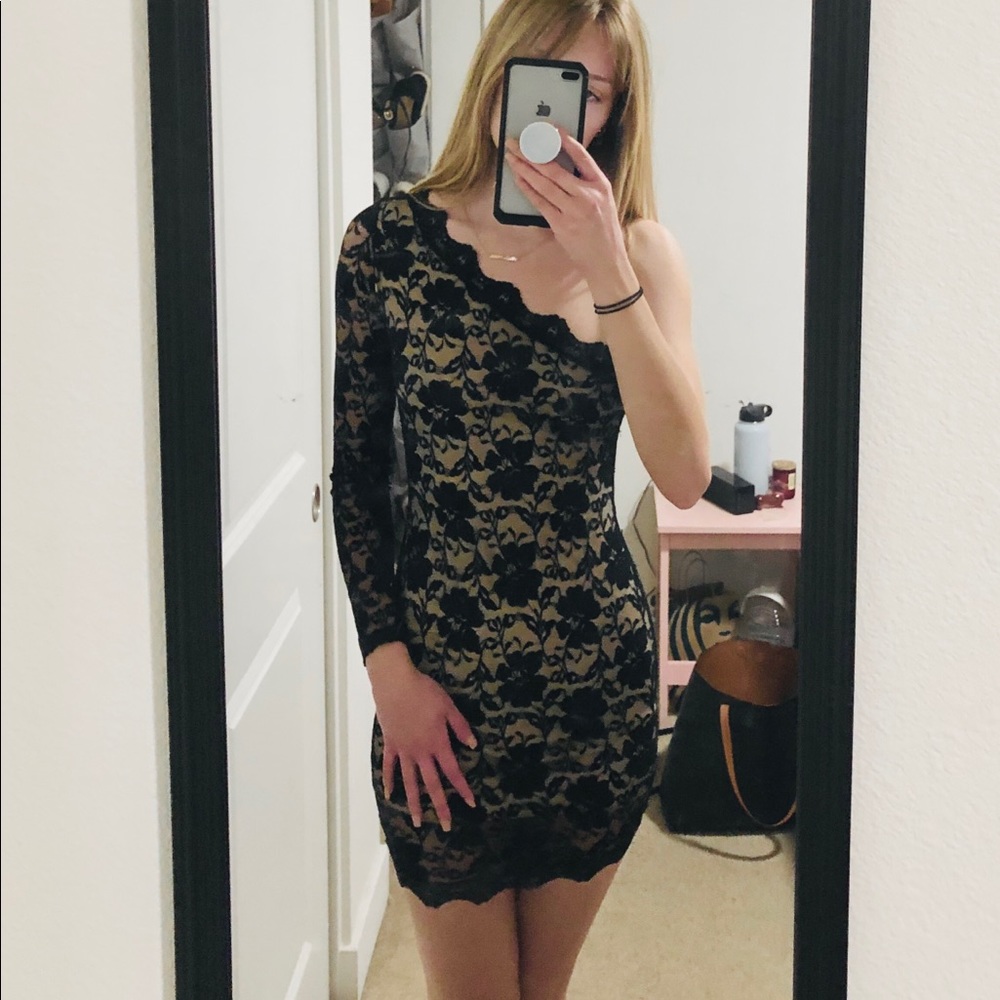 Full Lace Black Club Dress